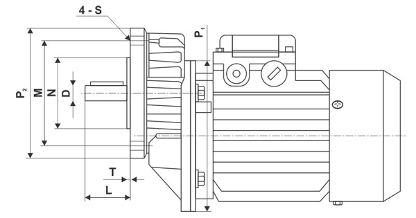 pc motor chertezh